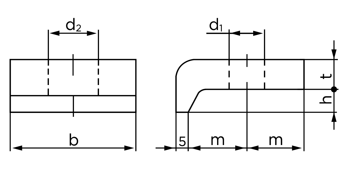 Teknisk tegning af DIN 3568